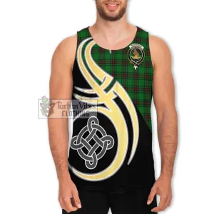 Beveridge Tartan Men's Tank Top with Family Crest and Celtic Symbol Style