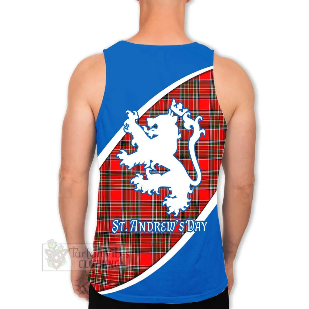 Binning Family Crest Tartan Men's Tank Top Celebrate Saint Andrew's Day in Style