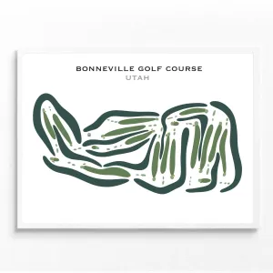 Bonneville Golf Course, Salt Lake City Utah - Printed Golf Courses