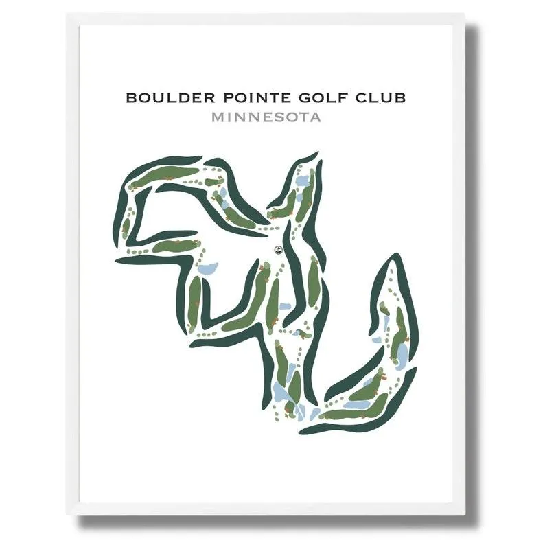 Boulder Pointe Golf Club, Minnesota - Printed Golf Courses