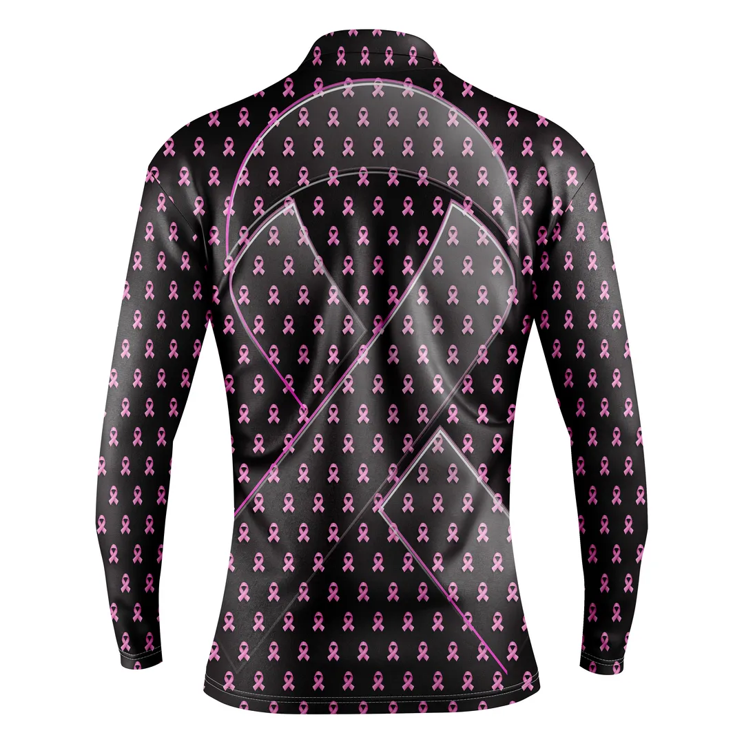 Breast Cancer | Women's Black Long Sleeve