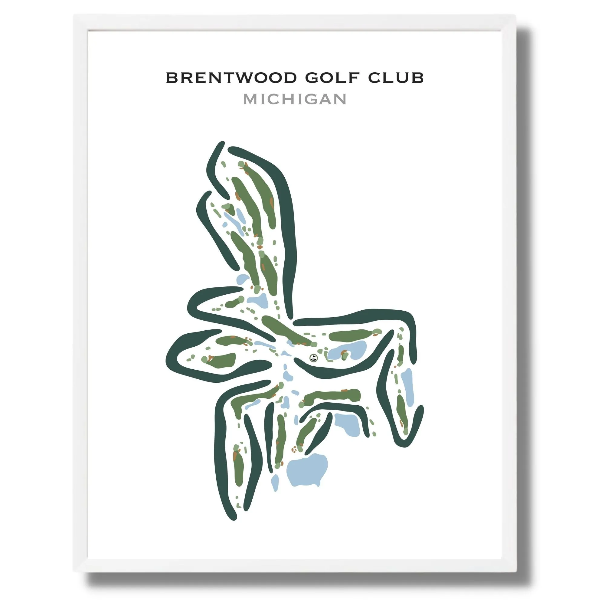 Brentwood Golf Club, Michigan - Printed Golf Courses