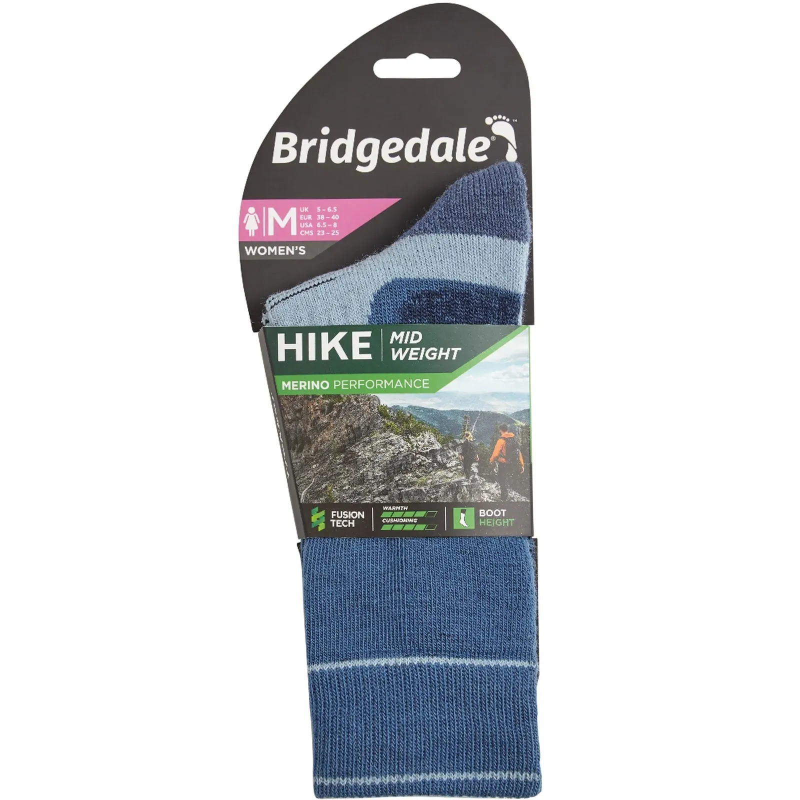 Bridgedale Womens Midweight Merino Performance Walking Socks