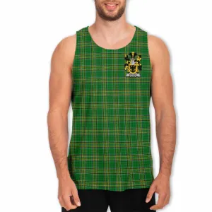 Browne Irish Clan Tartan Men's Tank Top with Coat of Arms