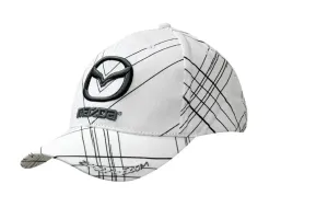 BRUSHED HEAVY COTTON CAP WITH ALL OVER PRINTED LINES