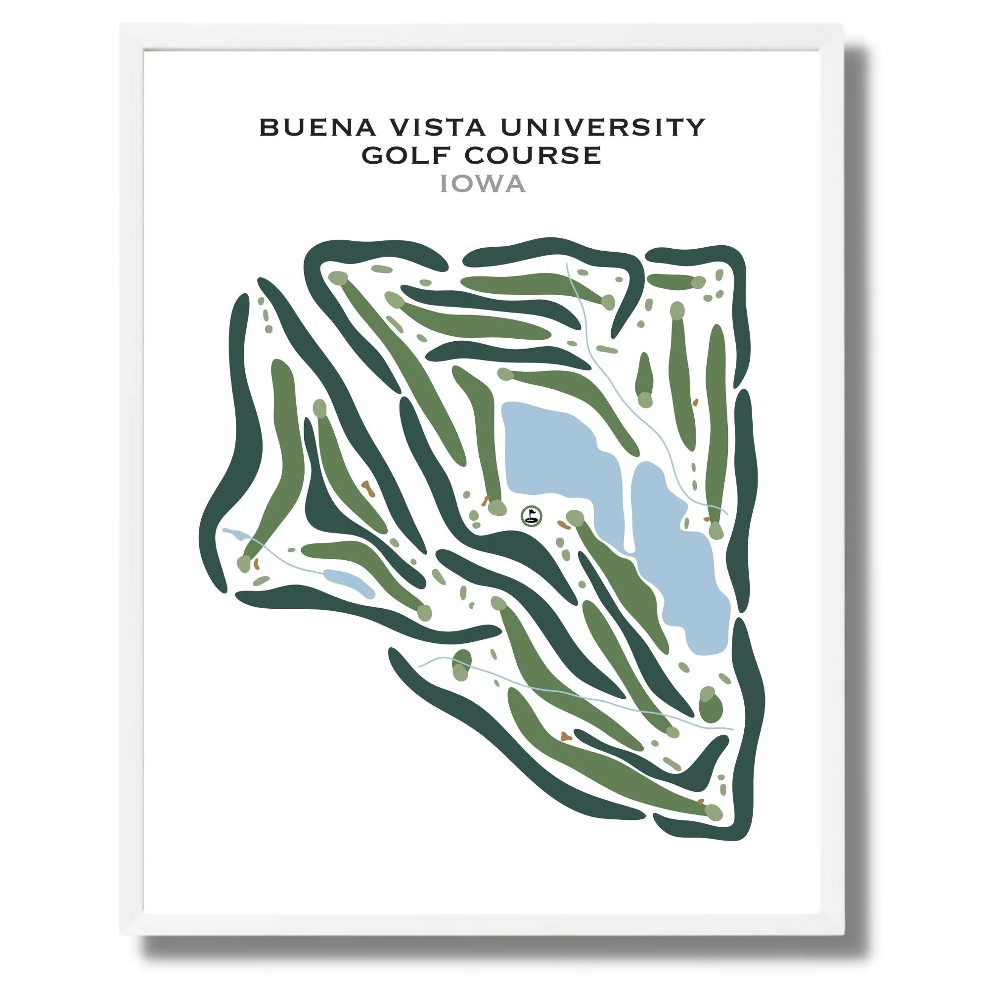 Buena Vista University Golf Course, Iowa - Printed Golf Courses