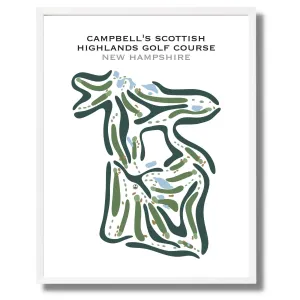 Campbell's Scottish Highlands Golf Course, New Hampshire - Printed Golf Courses