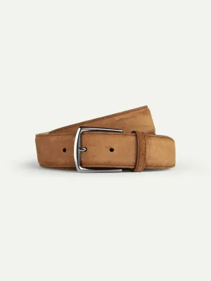 Caramel Suede Leather Belt