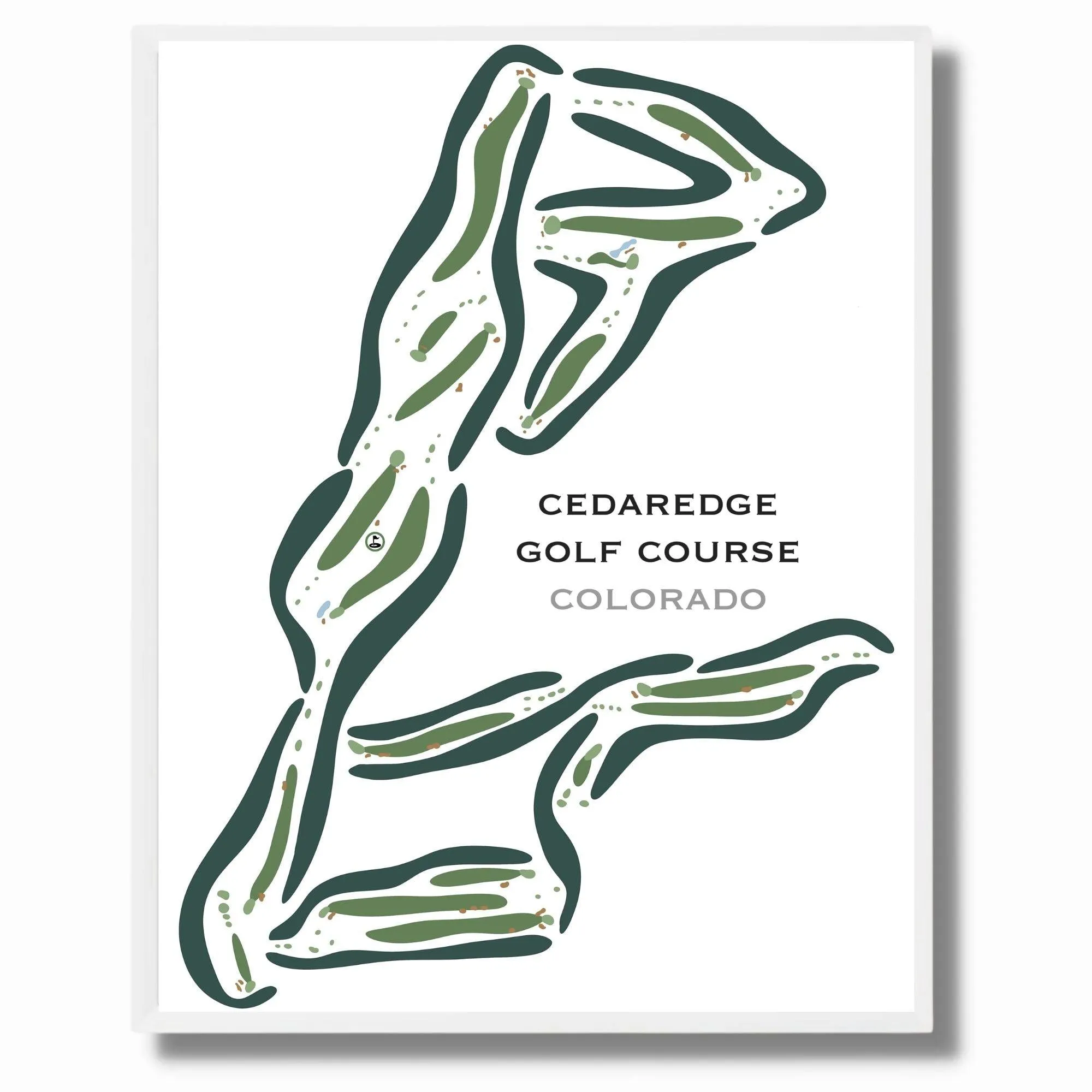 Cedaredge Golf Club, Colorado - Printed Golf Courses