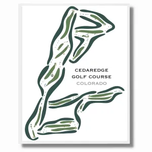 Cedaredge Golf Club, Colorado - Printed Golf Courses