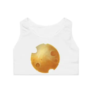 Cheese Sports Bra (AOP)