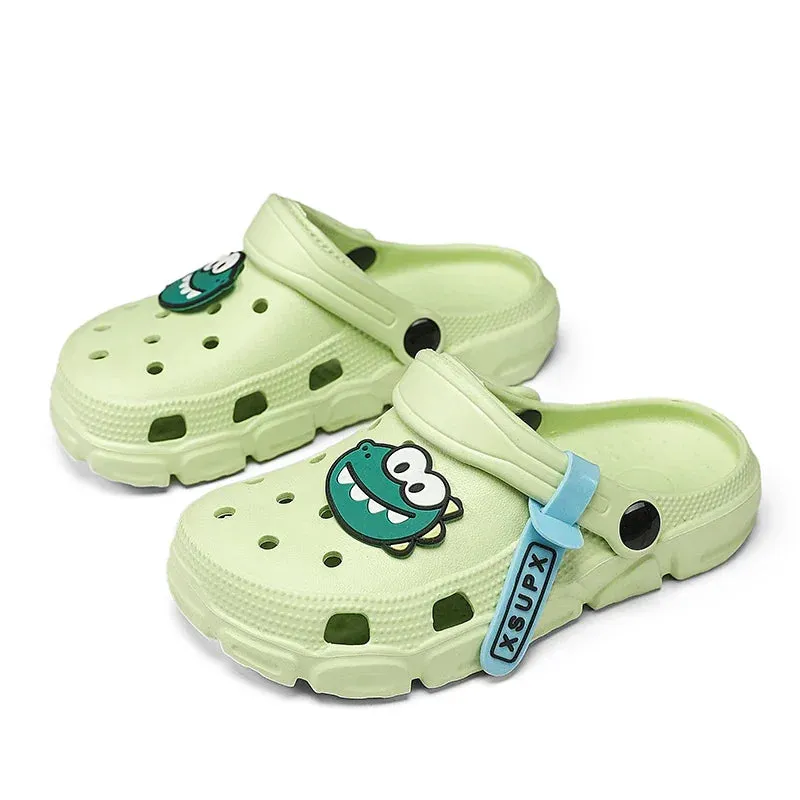 Children Slippers Boy Girls Clogs Summer Casual Shoe EVA Slides Size 36-35 Sandals Cartoon Dinosaur Boy Slippers