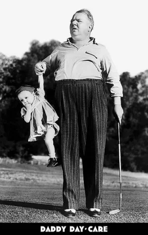 Classic Golf Humor "Daddy Day Care" Poster (W.C. Fields c.1933) - Image Conscious