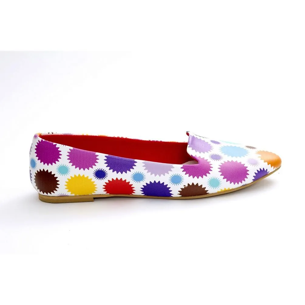 Colored Dots Ballerinas Shoes NBL219