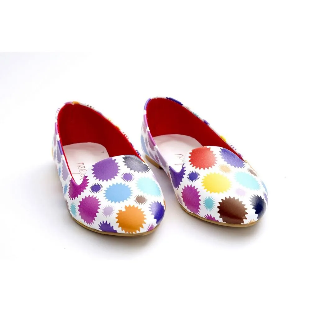 Colored Dots Ballerinas Shoes NBL219