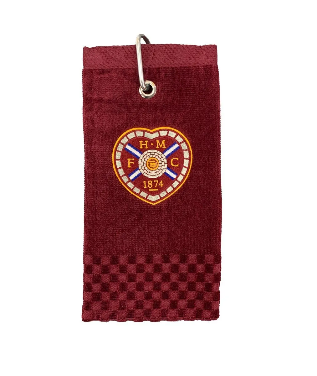 Cross Tri-Fold Maroon Golf Towel