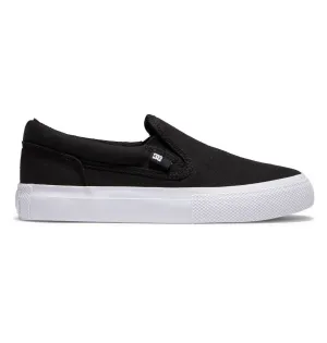 DC Kids Manual Slip On Shoes Black/White