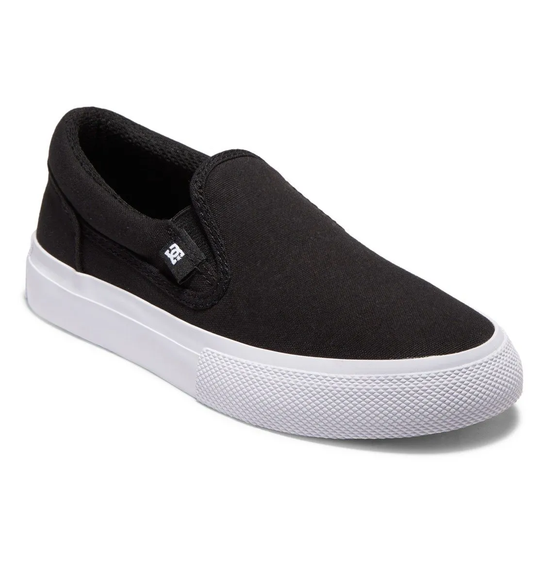 DC Kids Manual Slip On Shoes Black/White