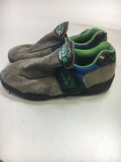 Diadora Grey Mens 7 Used Biking Shoes