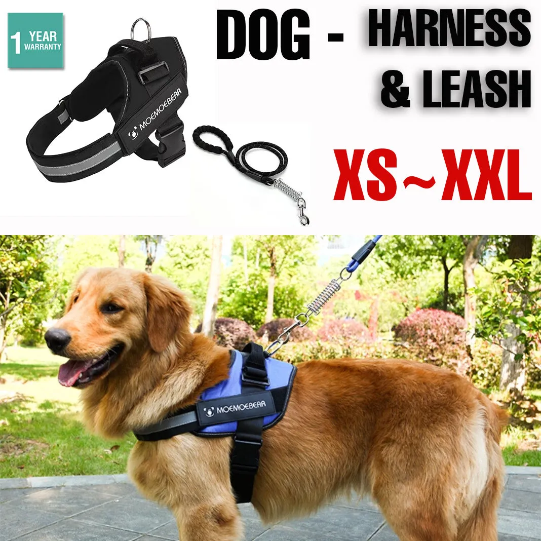 Dog Leash Mesh Adjustable Harness Braces Clothes Training Large Heavy Puppy Soft