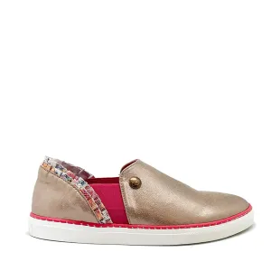 Dutchess soft gold multi slip on sneaker