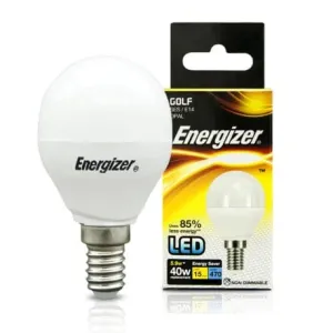 Energizer Led Golf Opal Light Bulb Cool White E14 40W