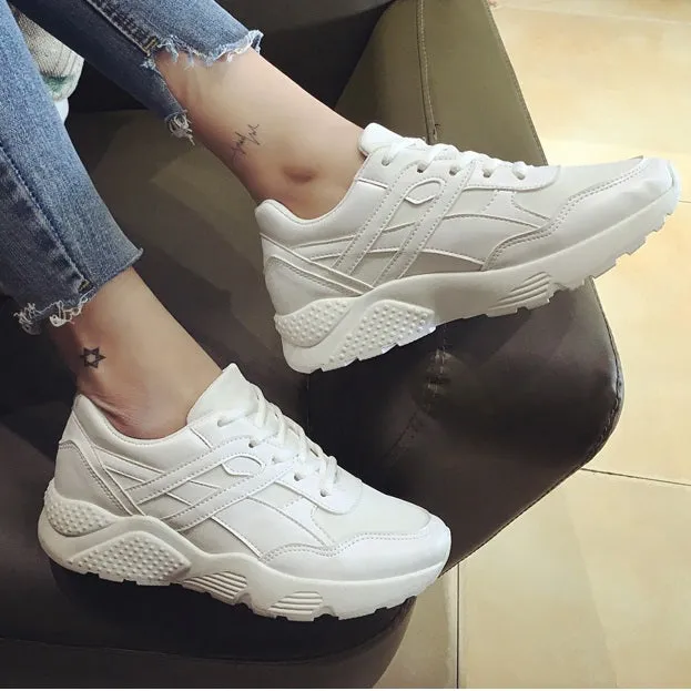 Fashion Trainers Sneakers Women Casual Shoes Air Mesh Grils Wedges Canvas Shoes Woman Tenis Feminino Zapatos