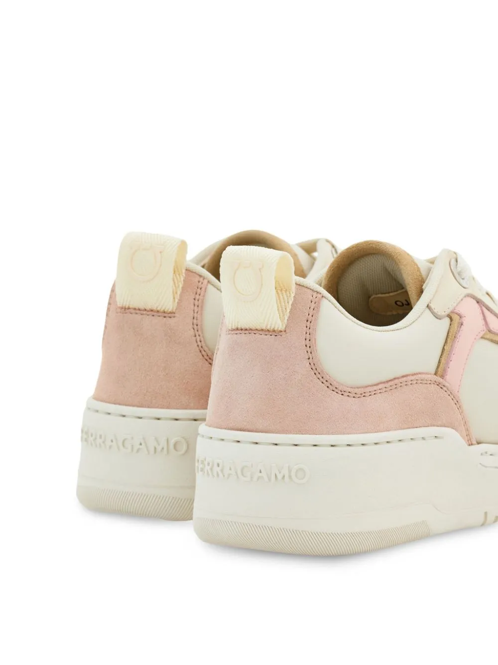 Ferragamo Chic Leather Gancini Hook Sneakers for Women