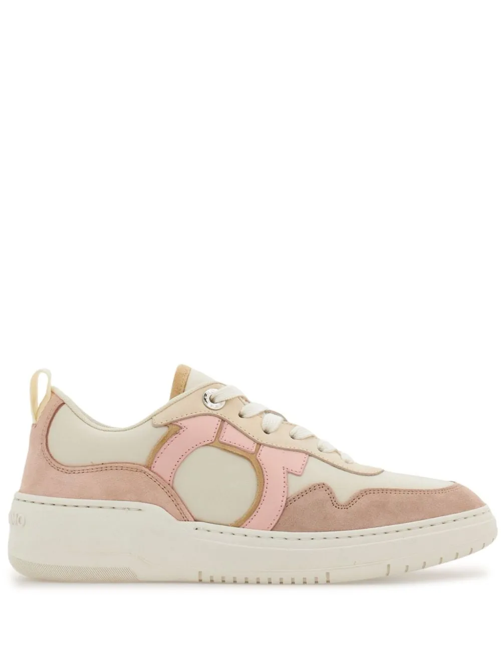 Ferragamo Chic Leather Gancini Hook Sneakers for Women