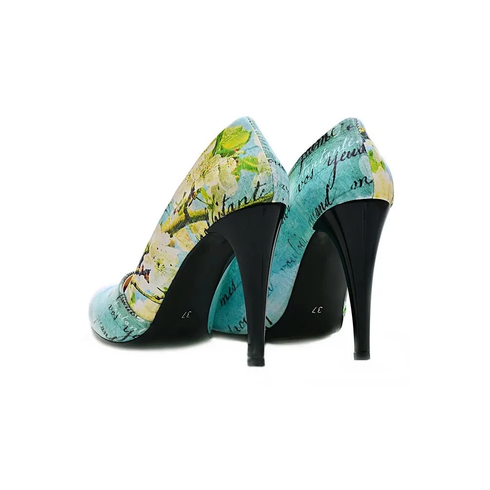 Flowers Heel Shoes NBS202