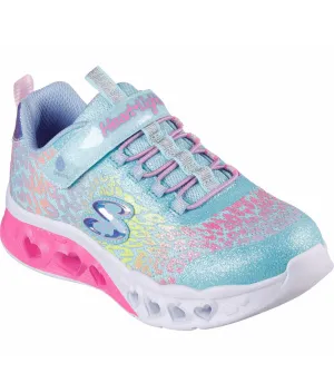 Flutter Heart Lights in Turquoise Multi by Skechers