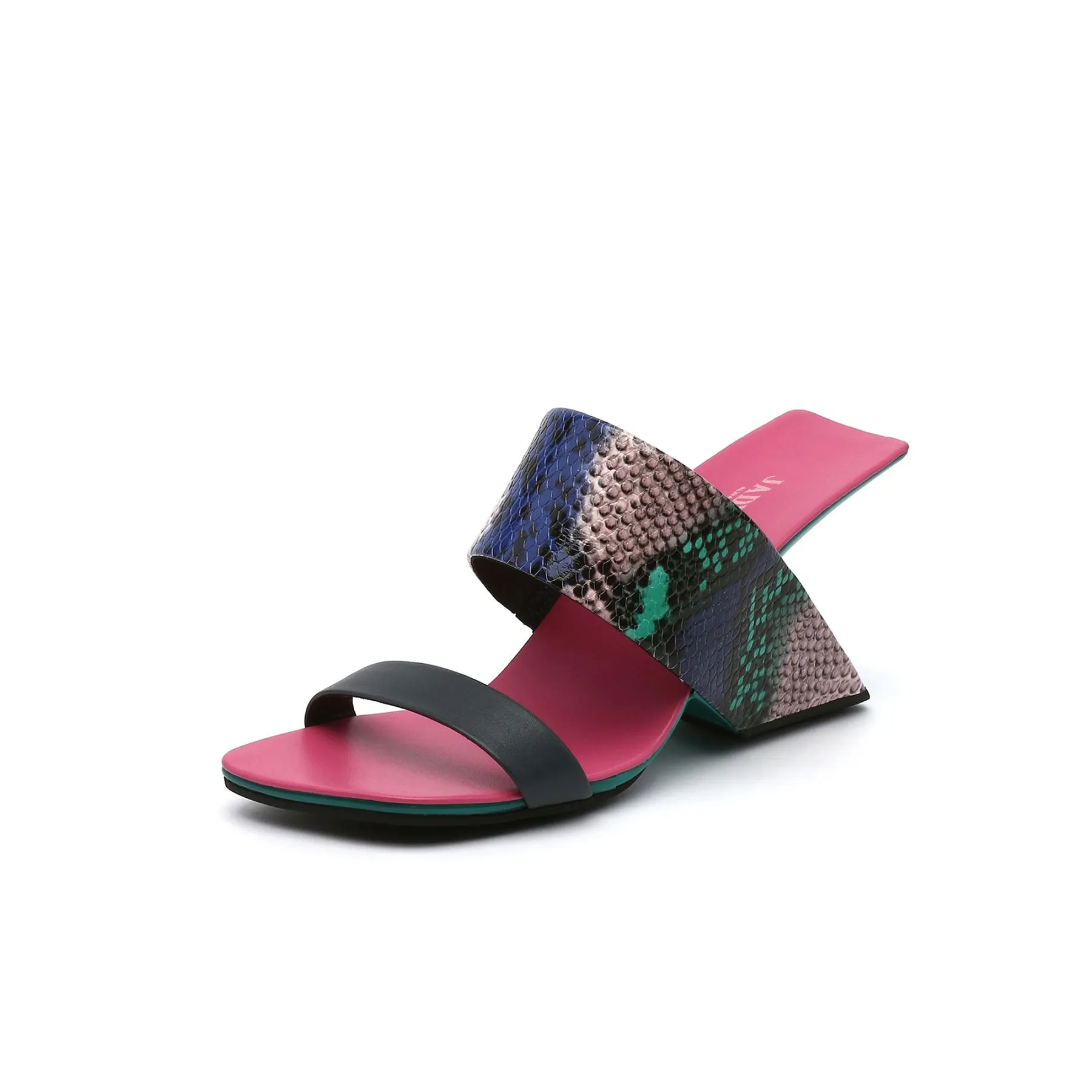 Fun Multicolor Open Toe Wedges