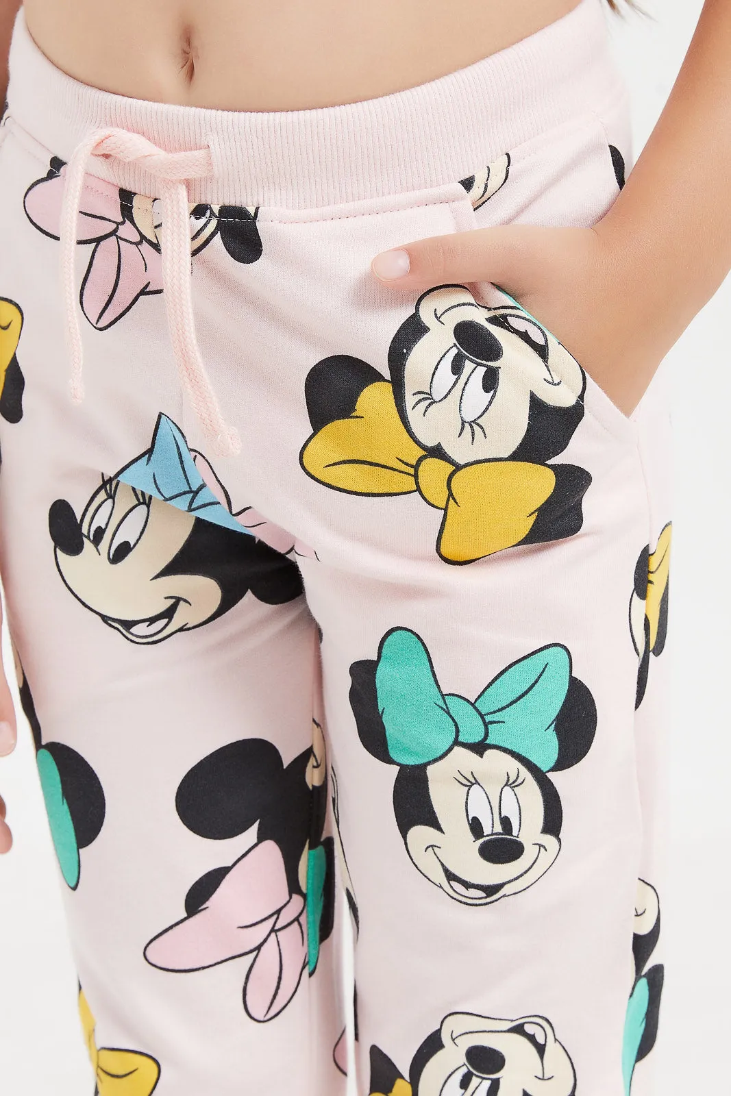 Girls Pink Minnie Mouse Active Pants