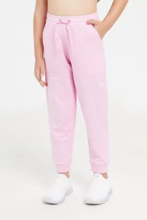 Girls Pink Track Pant