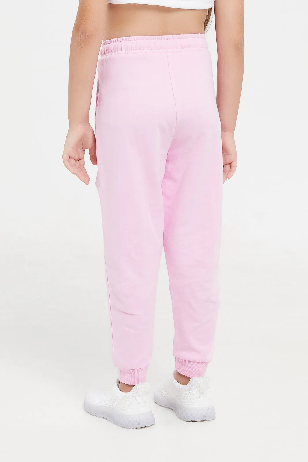 Girls Pink Track Pant