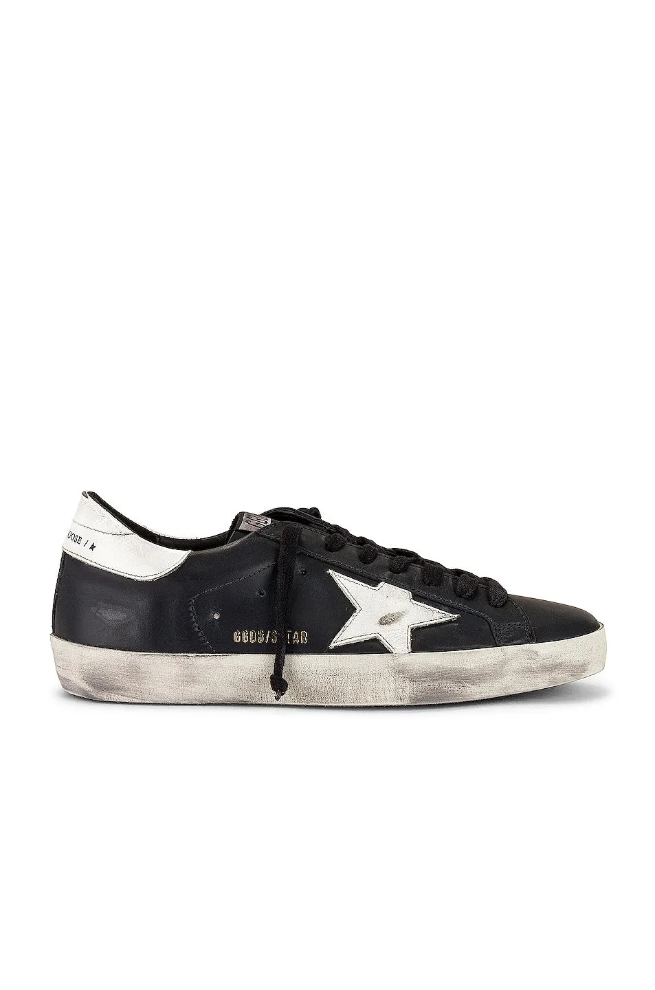 Golden Goose Superstar Low Sneakers, Black & White