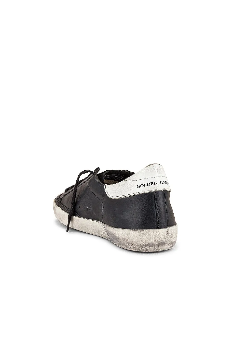 Golden Goose Superstar Low Sneakers, Black & White