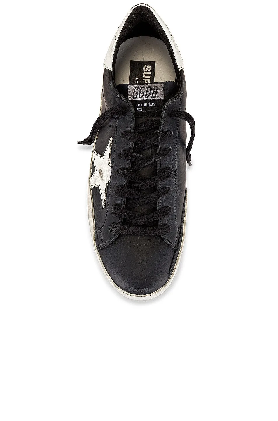 Golden Goose Superstar Low Sneakers, Black & White