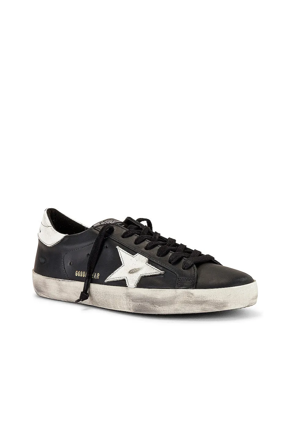 Golden Goose Superstar Low Sneakers, Black & White