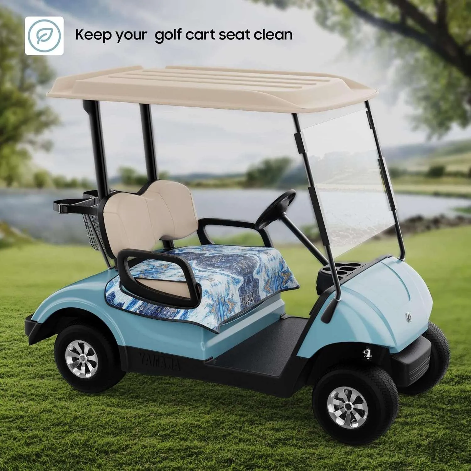 Golf cart towel seat covers fits all golf carts portable golf cart seat blanket - 10L0L