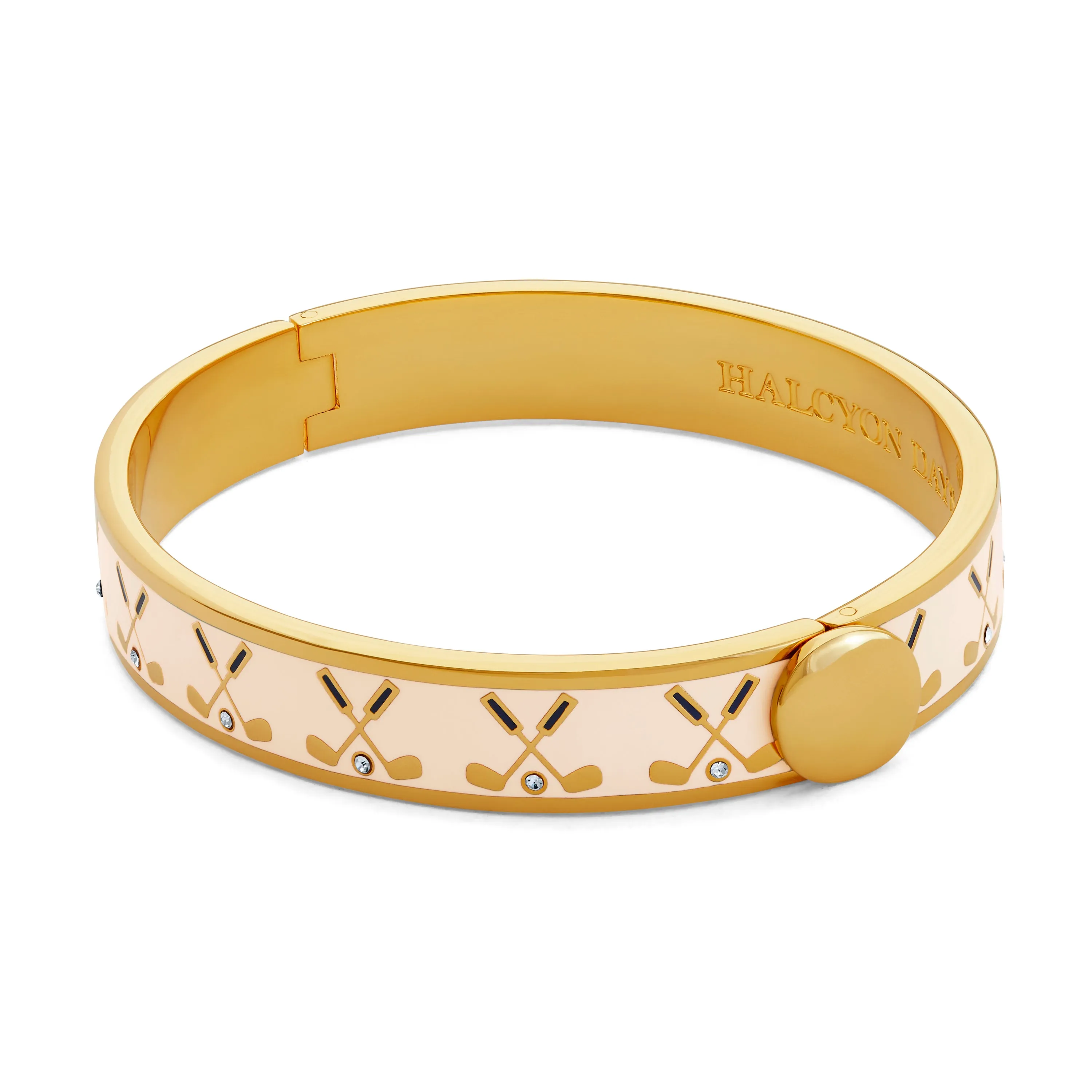 Golf Club Cream & Gold Bangle