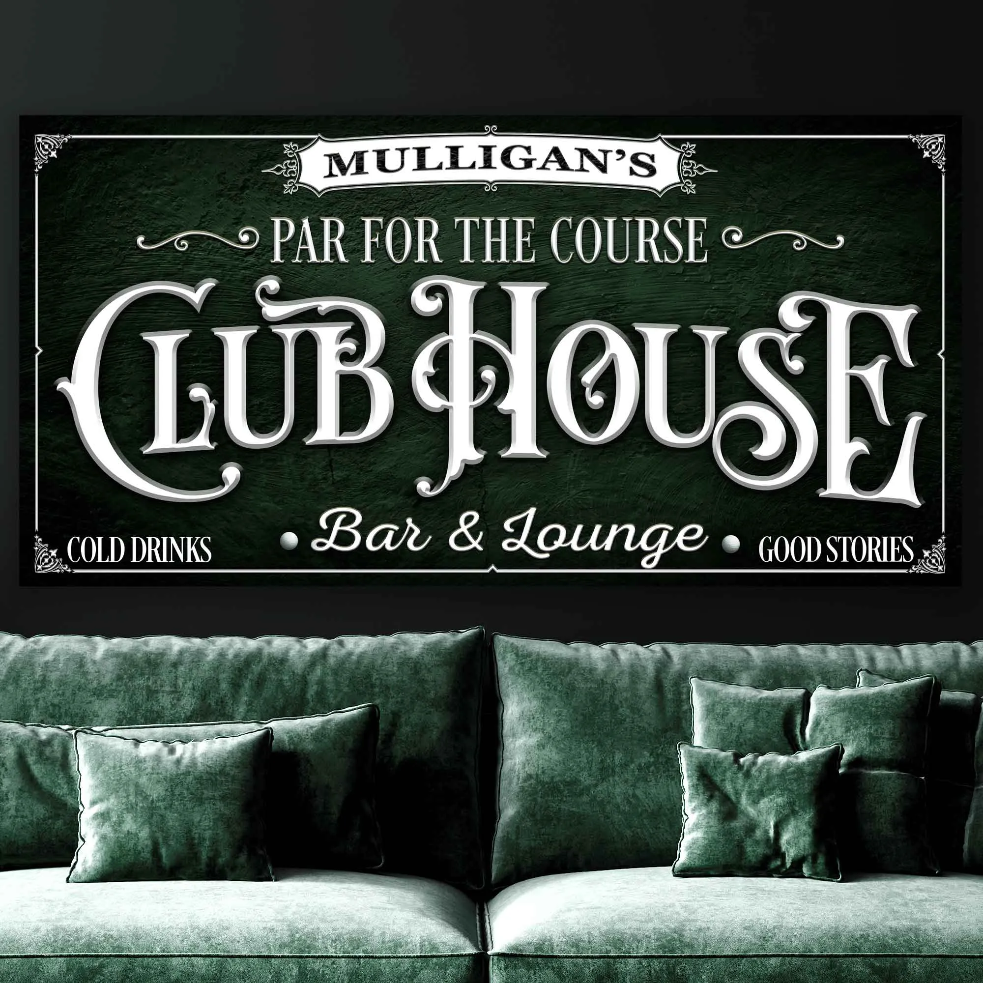 Golfing Decor Signs - Club house Sign