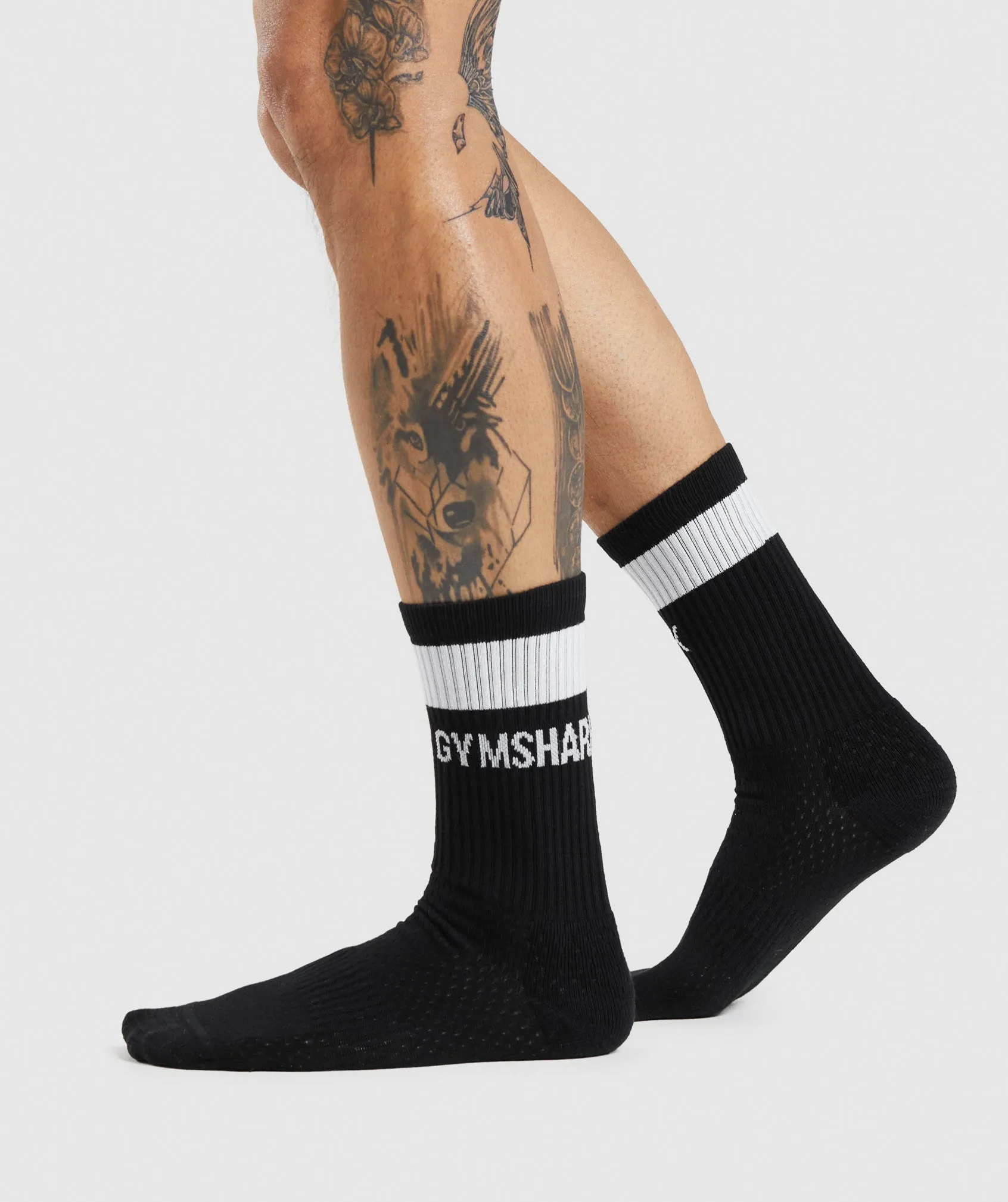 Gymshark Crew Socks 1pk - Black