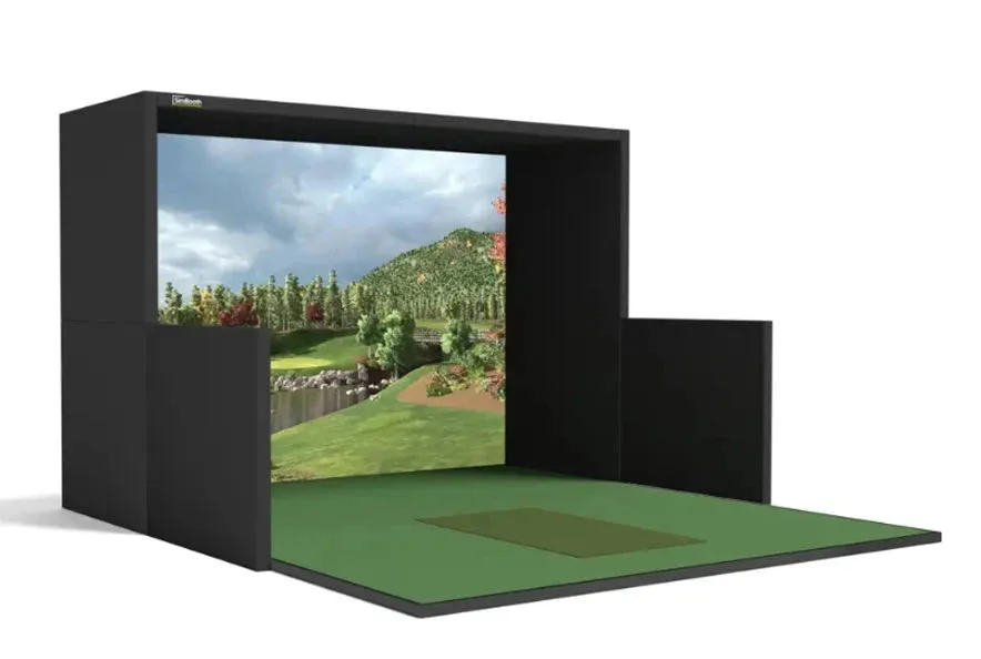 High End Home Golf Simulator Bays and Enclosures for Indoor Golf from SimBooth