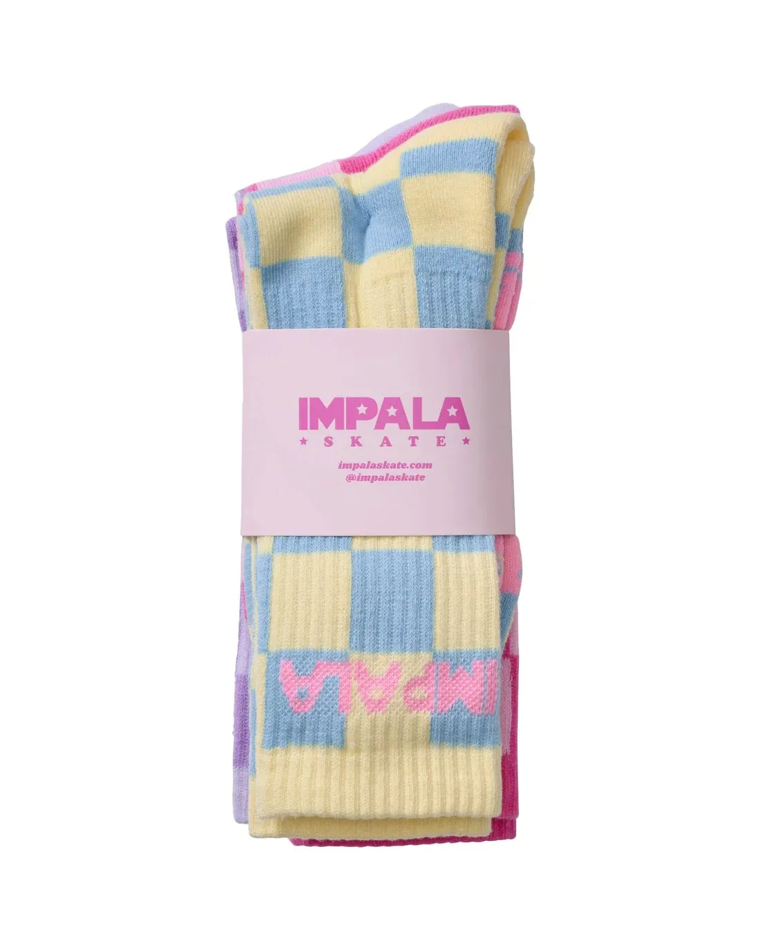 Impala Skate Socks 3 Pack - Check