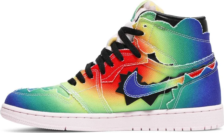 J. Balvin x Air Jordan 1 Retro OG High Colors Y Vibras Sneakers, Multicolor