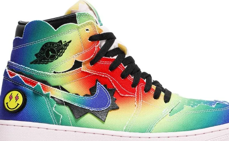 J. Balvin x Air Jordan 1 Retro OG High Colors Y Vibras Sneakers, Multicolor