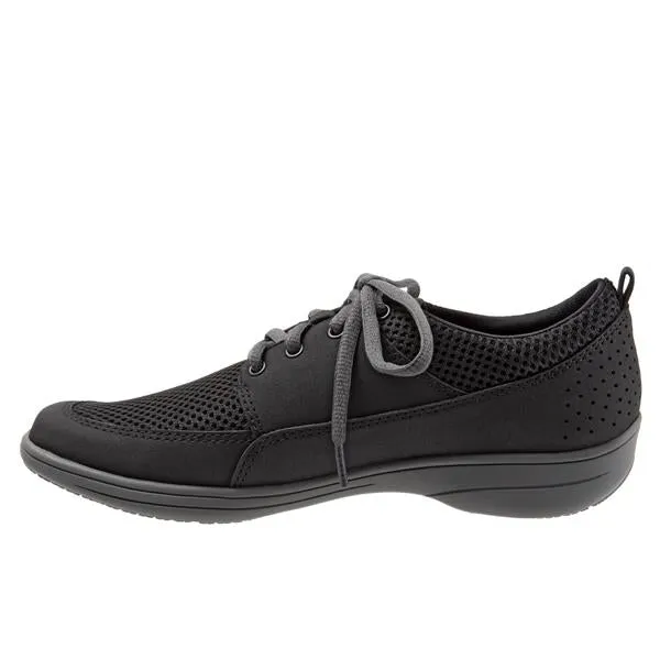 Jesse Black Mesh Oxford Lace-up Casual Shoes