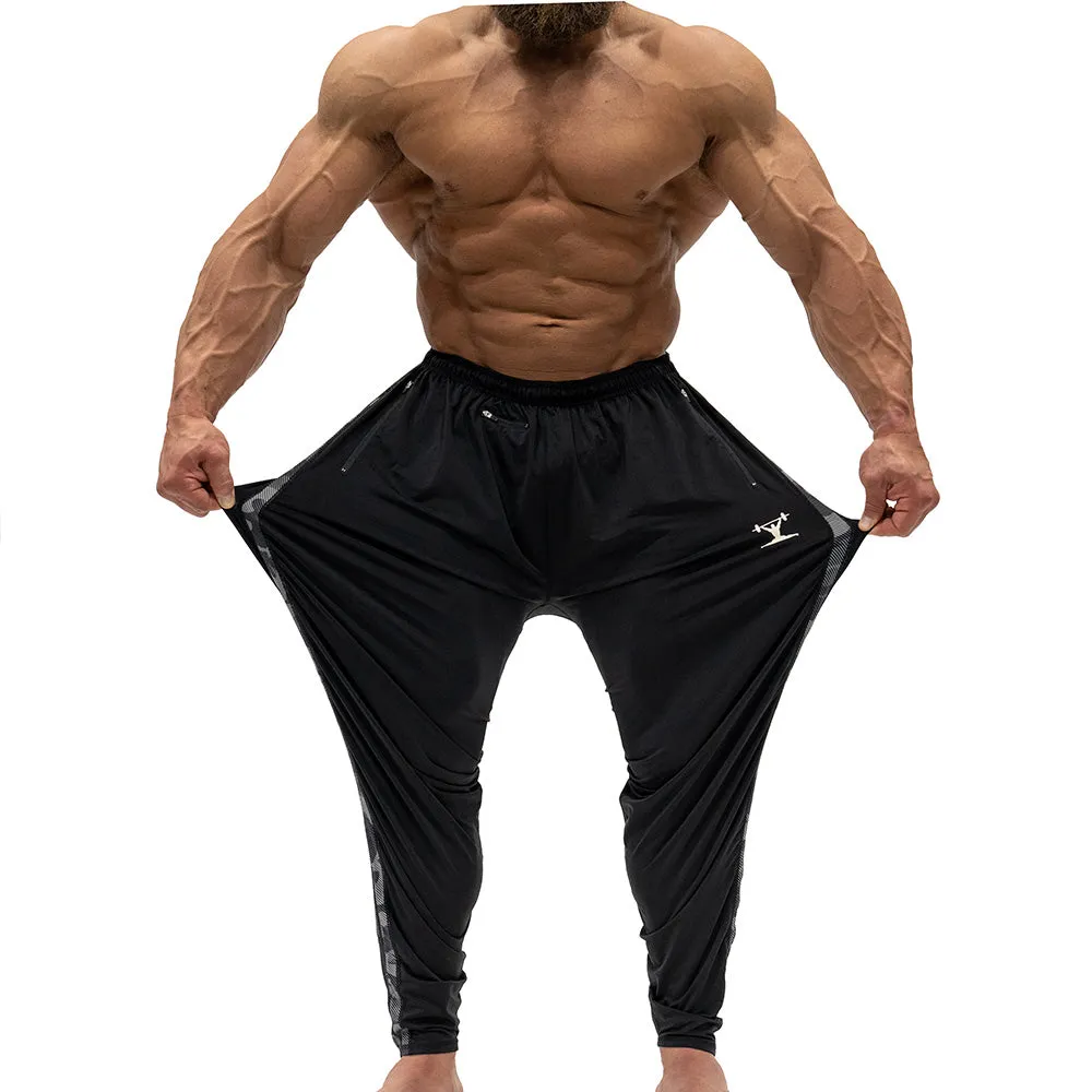 Jujimufu Stretchy Pants (Classic Style) - Black w/ Dark Camo Accent