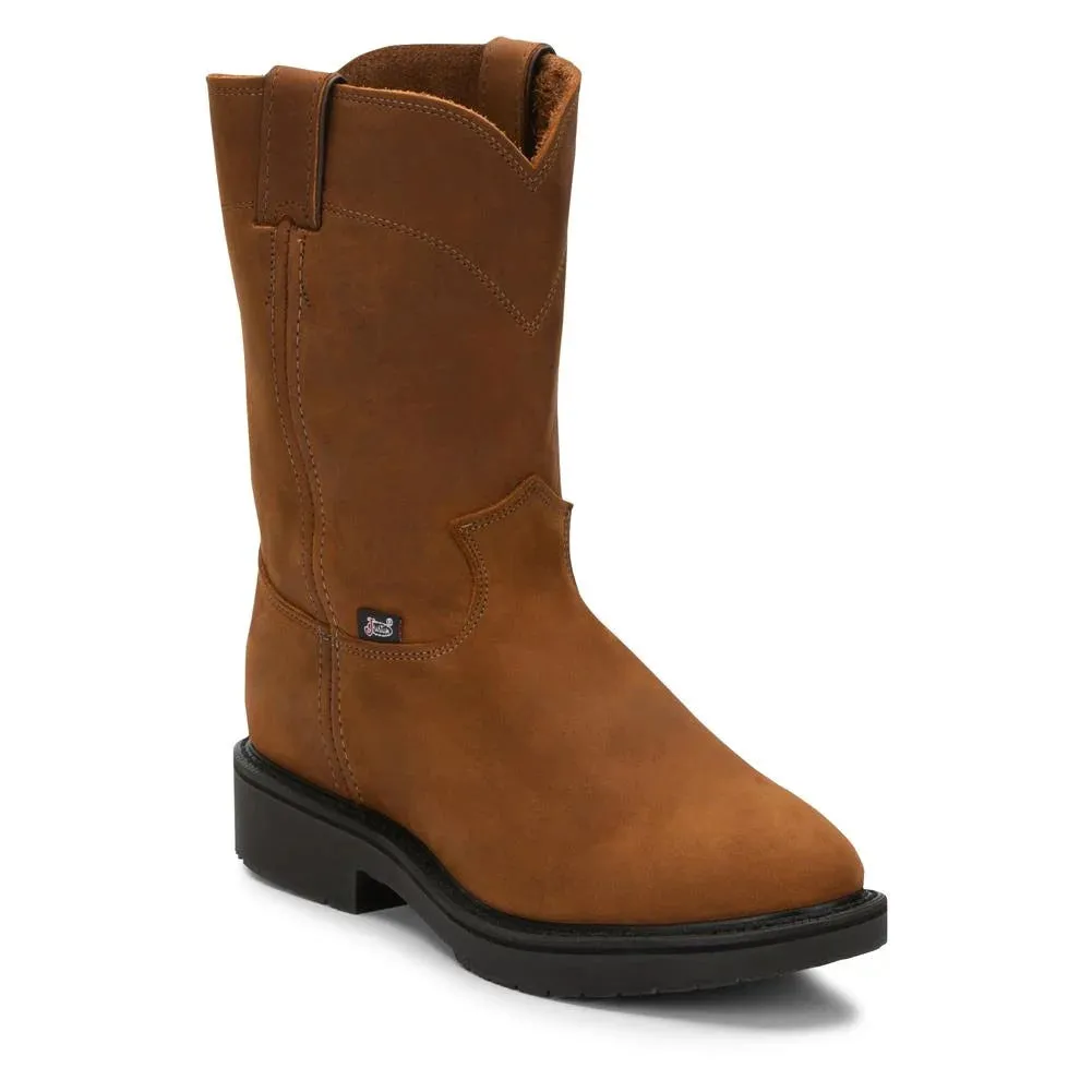 Justin Men's Conductor Work Boots Hazel Brown